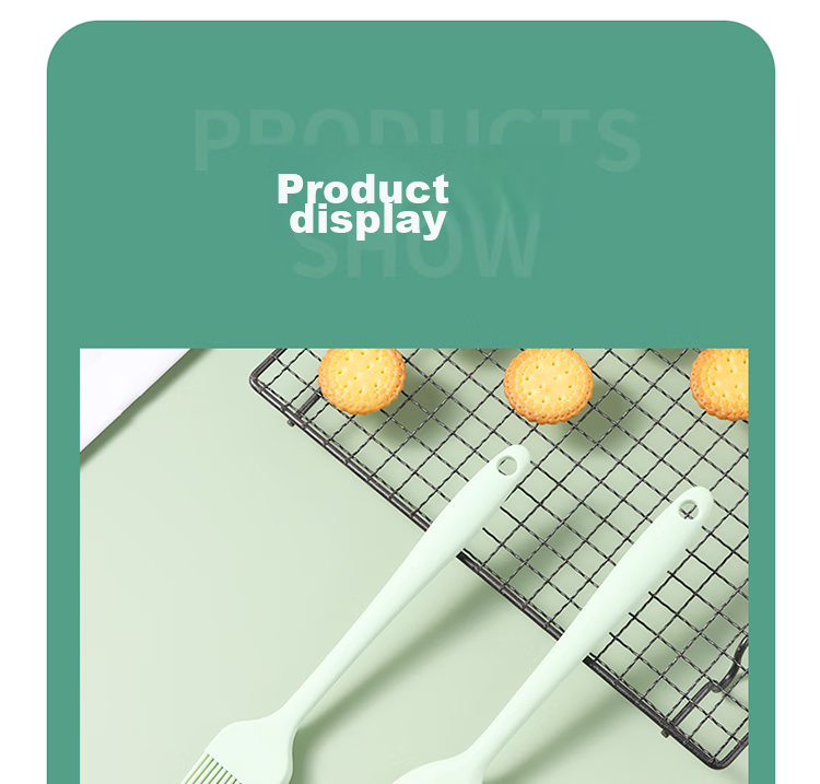 BJ Silicone Scraper, Oil Brush, Egg Beater, Stainless Steel Strainer, Spatula, Four-In Set, Baking Tools 21