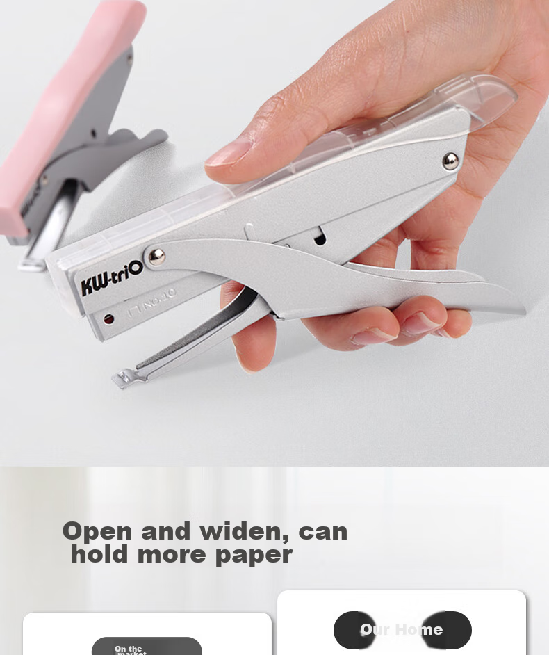 KW-Trio [Super Popular] Handheld Stapler, Portable Office Stapler, Takeout No.10 Stapler, Can Staple up to 10 Pages 2