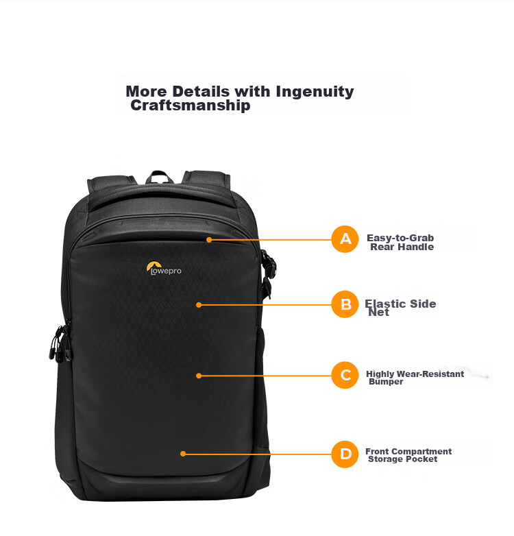 LOWEPRO Leshebao Camera Bag, Rocket Hand Flipside BP 300 AW III Large Capacity Outdoor DSLR Mirrorless Photography Bag, Backpack, Drone Backpack LP37350-PWW 11