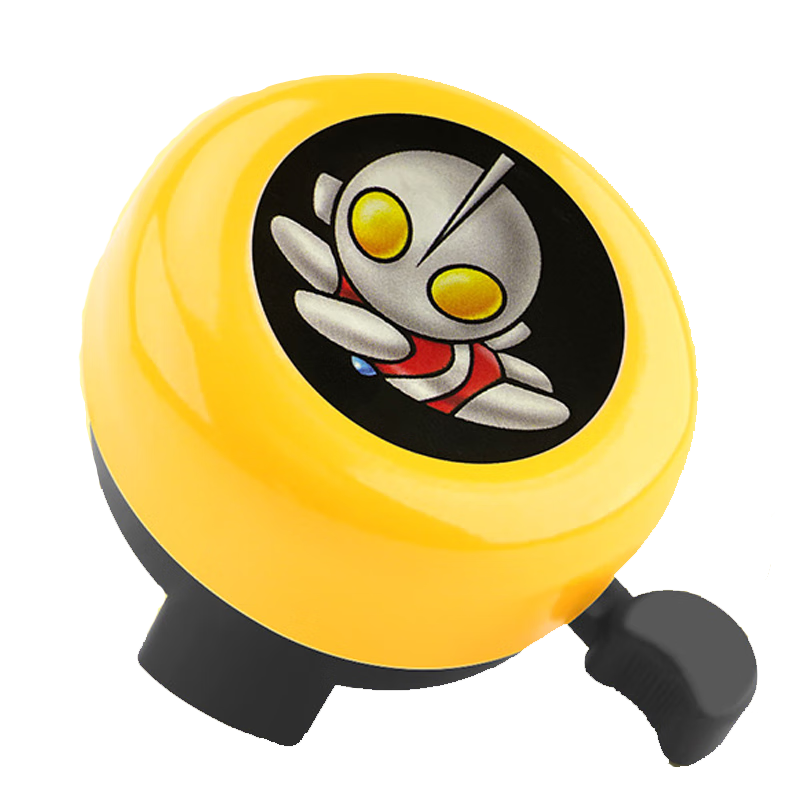 BIKEBROS Children's Bicycle Bell, Mountain Bike Cartoon Bell, Kids' Bicycle Horn Accessory, Black American Team
