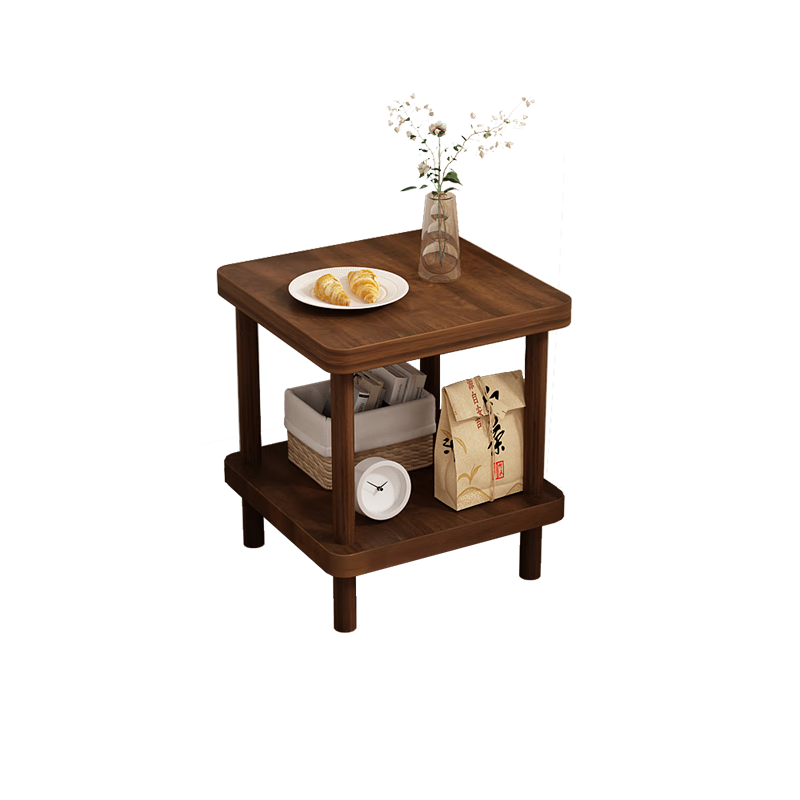 FENJIEXIAN Side Table, Bedside Table, Coffee Table, Small End Table, Sofa Side Table, Simple Tea And Water Table, Double-Layer Small Tea Stand