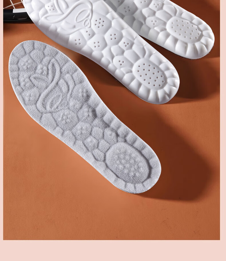 Warrior Warm Fleece-Lined Sports Insoles for Men And Women, Winter Cotton Cold Protection R16036 Gray 45-46 18