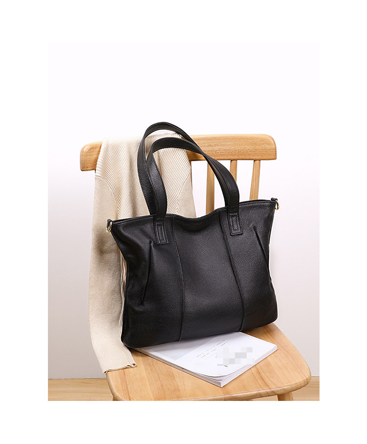 Viney Leather Handbag, Large Capacity Tote Bag for Women, Light Luxury Shoulder And Handheld Bag, Practical Birthday Mother's Day Gift for Mom 1
