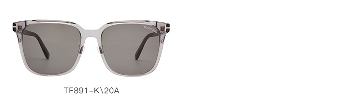 TOM FORD Sunglasses for Men And Women, Gray High-End Large Frame Slimming Sunglasses, Same Style As Department Store Glasses, UV Protection Sunglasses TF0891K 8