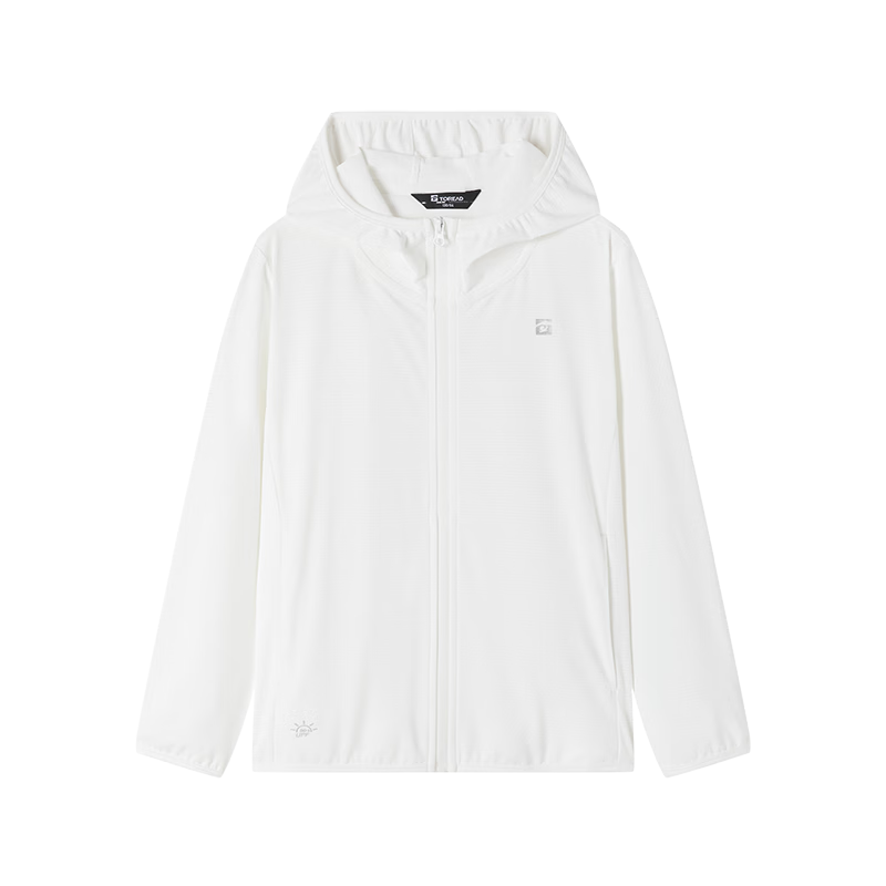 TOREAD Flagship Children's Sun Protection Clothing for Boys And Girls, Summer Sun Protection Jacket Outerwear Skin-Friendly Clothing, White, Size 150