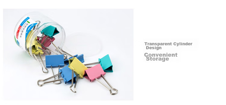 GuangBo , 12-Pack, 50mm Colorful Binder Clips, Office Stationery, PJTC010 14