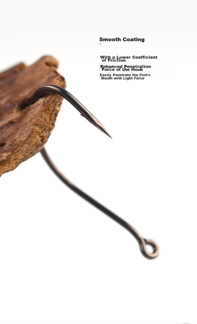 BKK Professional Backbait Hook, Lure for Bass And Soft Bait, Backbait Hook for Mandarin Fish, Black Pit Live Bait Hook 8801 2
