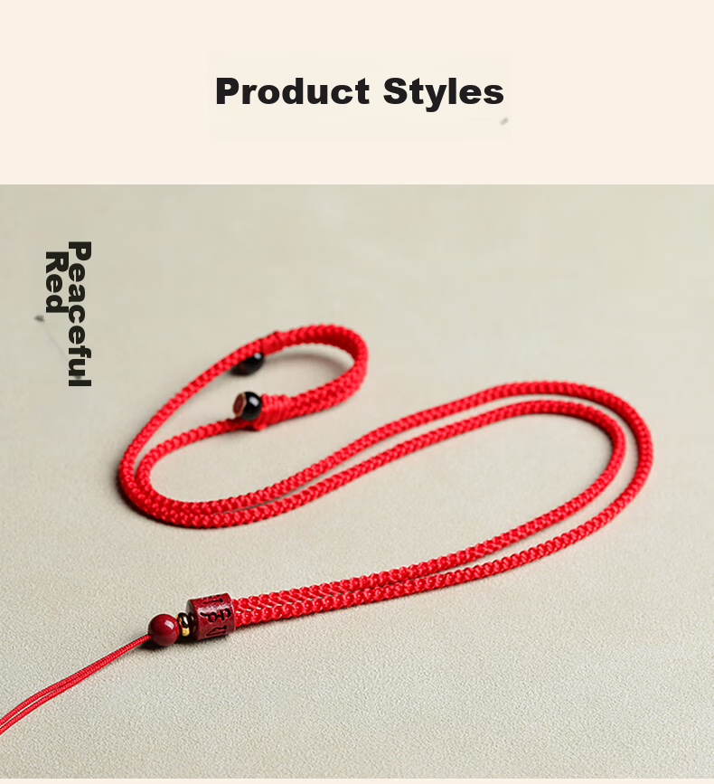 Dijing Cinnabar Six-Word Mantra Pendant Hanging Rope, Handmade Woven Purple Gold Sand Buddhist Prayer Rope, Simple Necklace Cord for Men And Wome 11