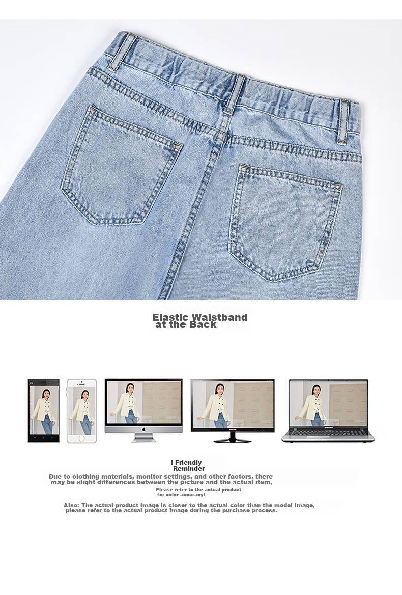 LangSha Straight-Leg Jeans for Women, Spring And Autumn High-Waisted Loose-Fitting Slimming Chinese-Style National Fashion Embroidered Narrow Wide-Leg Pants 18