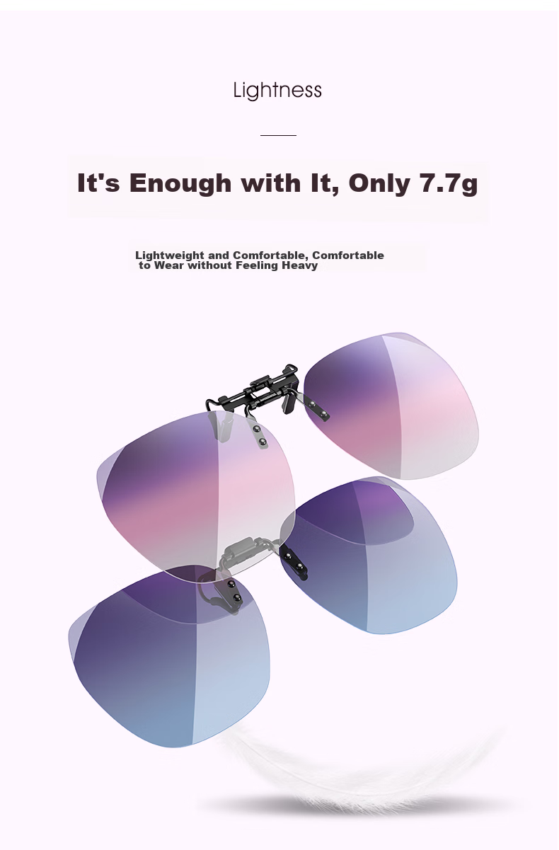 PARIM Nearsighted Sunglasses Clip-On for Women, Driving Polarized Lightweight Nearsighted Eyeglass Frame Sunglasses for Men, UV Protection Glasses 5