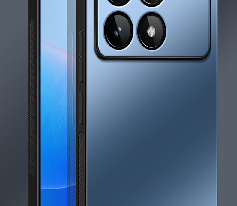 Shangsu Compatible with Redmi K70 Phone Case, Xiaomi K70 Pro Protective Cover, AG Frosted Lens Full Protection Soft Shell, Shockproof, Redmi Simple Business Style for Women And Men, Outer Case, Graphite Black 8