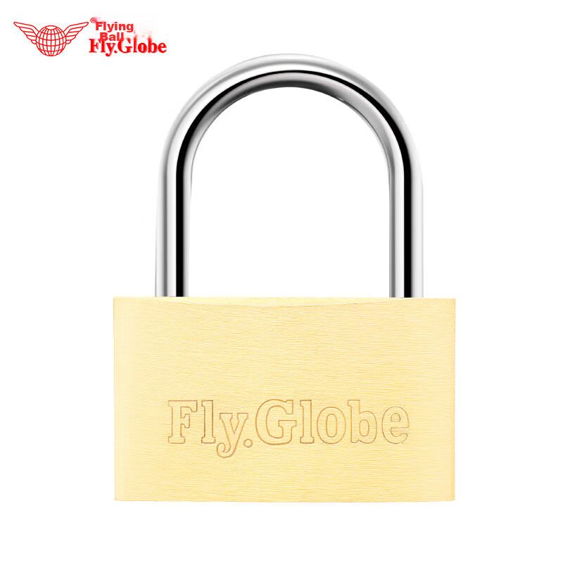 Fly.Globe Brass Padlock, Waterproof And Rust-Resistant Lock, Door Lock, Drawer Lock, Cabinet Lock, Anti-Theft Window Lock, 30MM