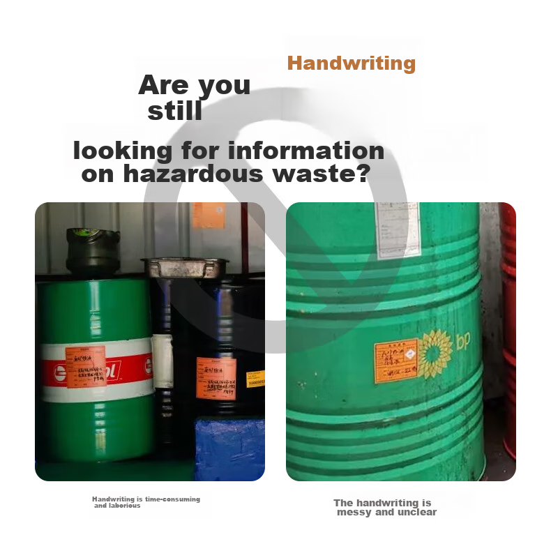 Detong DP12369 Hazardous Waste Label Printer, Waste Management Environmental Protection Hazardous Waste QR Code Thermal Handheld Smart Label Machine, Machine + 3 Rolls of Icon Labels + Software 1