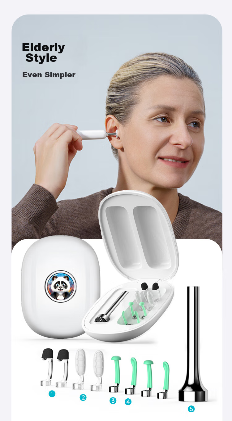 Bebird Visual Ear Pick Cleaning Kit, Home 30S Hummingbird Multifunctional High-Definition Endoscope Ear Spoo 15