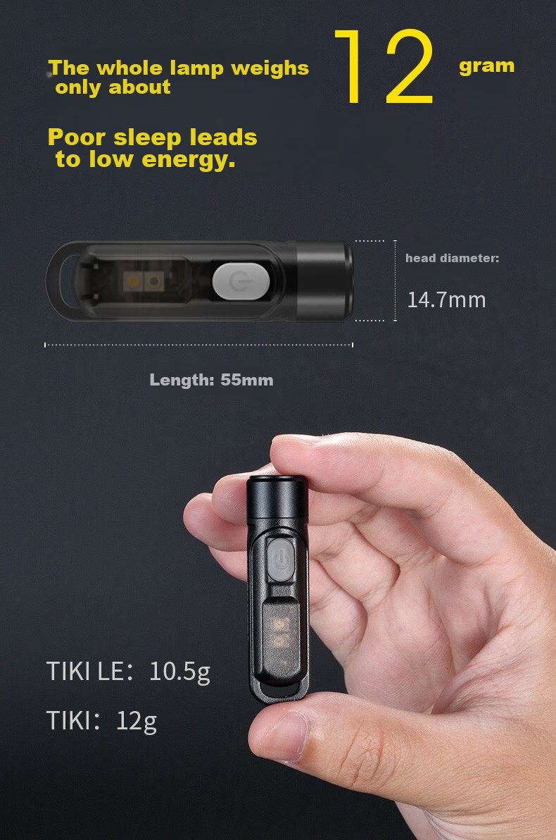 NITECORE TIKI UV Keychain Light, Ultraviolet Authentication, Rechargeable, Portable, Emergency LED Flashlight 5