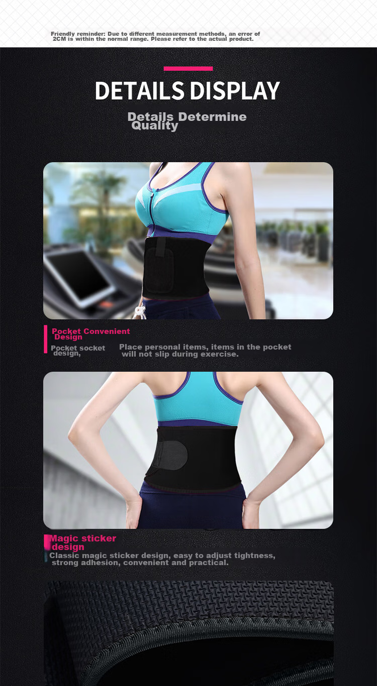 Chidong Sweat-Inducing Waist Support Belt for Men And Women, Abdominal Shaping, Waist Slimming, Summer Fitness Running Sports Sweat-Loss Weight Loss Waist Brace One Size Fits All 7