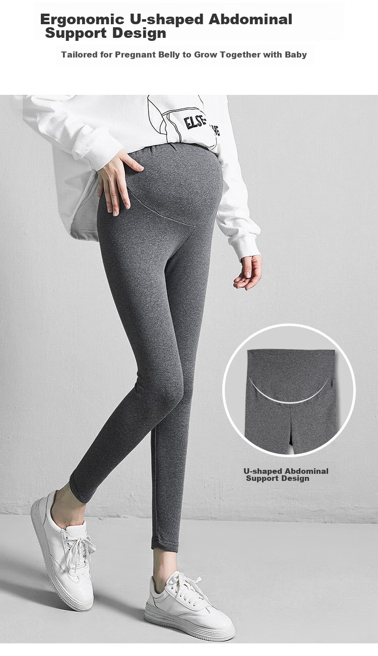 JOYNCLEON Maternity Pants, Spring And Autumn Style, Leggings for Outdoor Wear, Sports Yoga Casual Trousers, Black XXL, Jyk169925 8