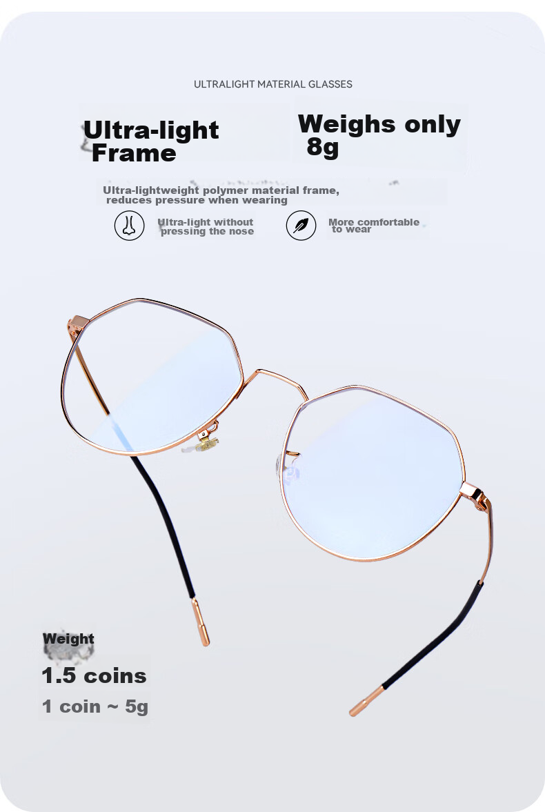 Mr. PuTian Anti-Blue Light Glasses Anti-Radiation Non-Prescription Glasses for Men And Women with Myopia Prescription Available, Phone And Computer Eye Protectio 9