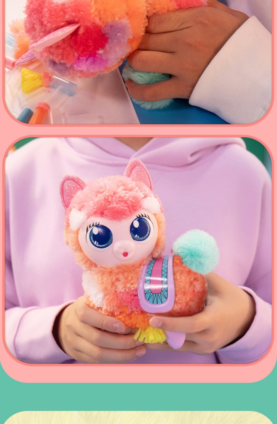 idoon绒豆豆玩具小伶玲可爱萌宠创意diy手工毛绒公仔玩偶溶豆豆圣诞