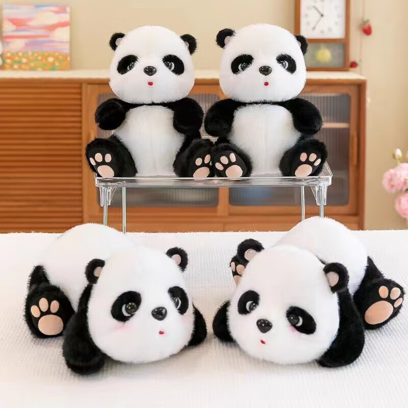 Wozhi Giant Panda Plush Toy, Realistic Baby Panda Doll, Stuffed Animal, Birthday Gift for Girls 11