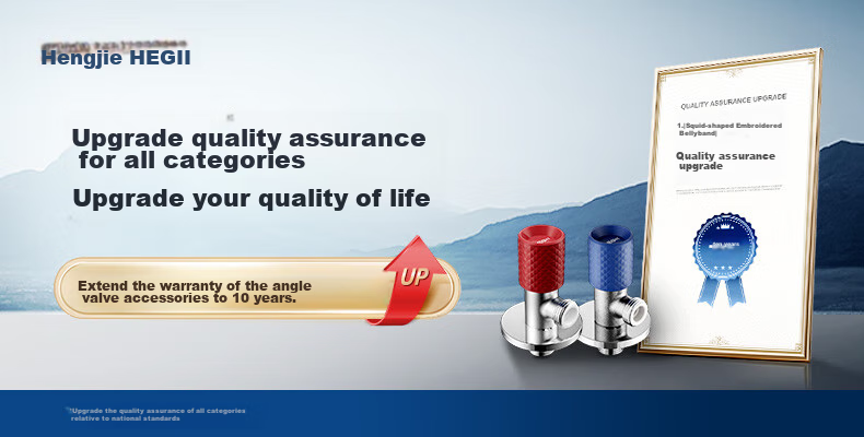 HEGII Angle Valve, Thickened Copper Alloy Household Triangular Valve, Toilet Stop Valve, Hot And Cold Water Healthy Angle Valve HMA916-H 2