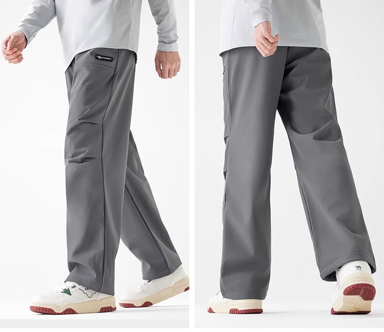 CAMEL Outdoor Casual Pants for Women Spring Autumn Warm Water-Repellent Loose Cargo Pants 1776B [Dilireba Same Style] 9