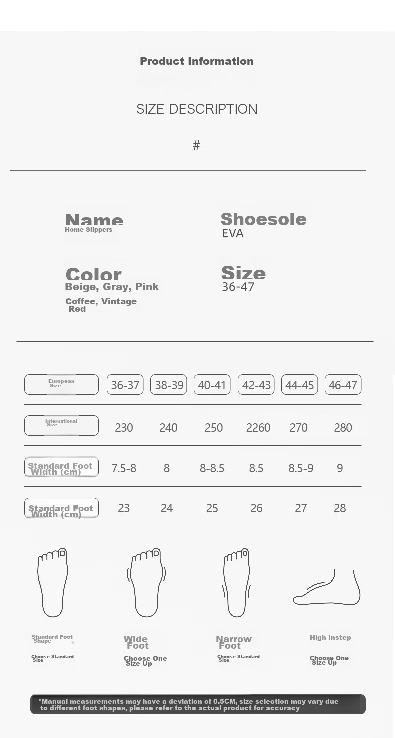 GUOLUOFEI Japanese-Style Wooden Floor Opening Cotton Slippers for Women And Men, Soft Sole Spring Autumn Home Use All Seasons Couple's Slippers Beige 40-41 10