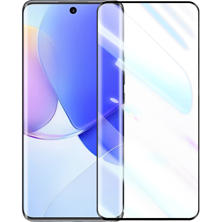 LLUNC Tempered Glass Screen Protector for Huawei Nova 9, Compatible with HUAWEI Nova 8 And Hi Nova 9 Phones, Curved Coverage, Ultra-Thin, HD Clear, Shatterproof, Anti-Fingerprint Protective Film