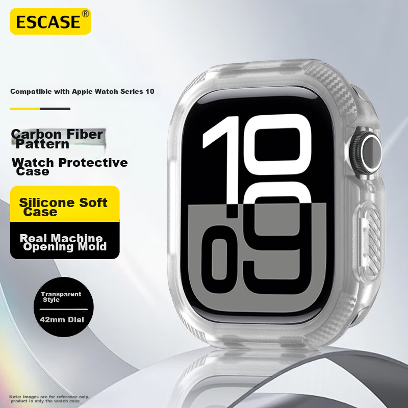 ESCASE Compatible Apple Watch Protective Case for Apple Watch Ultra 2, Universal Fit for First And Second Generation 2024 Models, Ultra-Thin Kevlar Pattern Shockproof Frame, 49mm Black 1