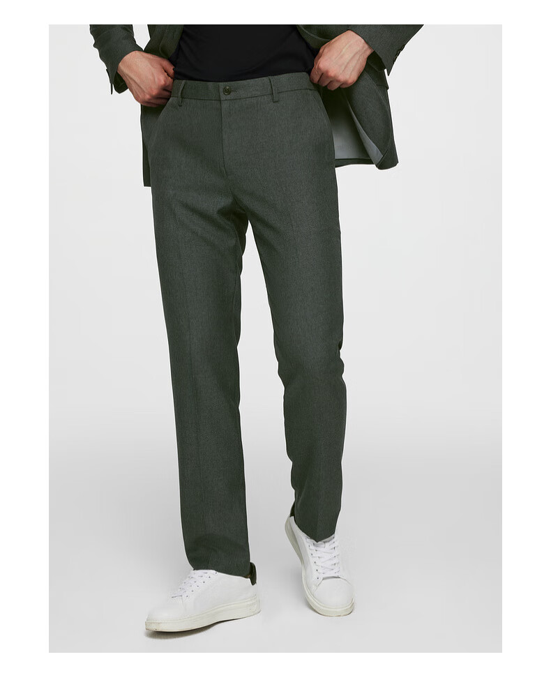 G2000 [Anti-Static] Spring And Autumn Mall Matching Business Commute Soft Comfortable Formal Dress Pants, Black, Size 32 12
