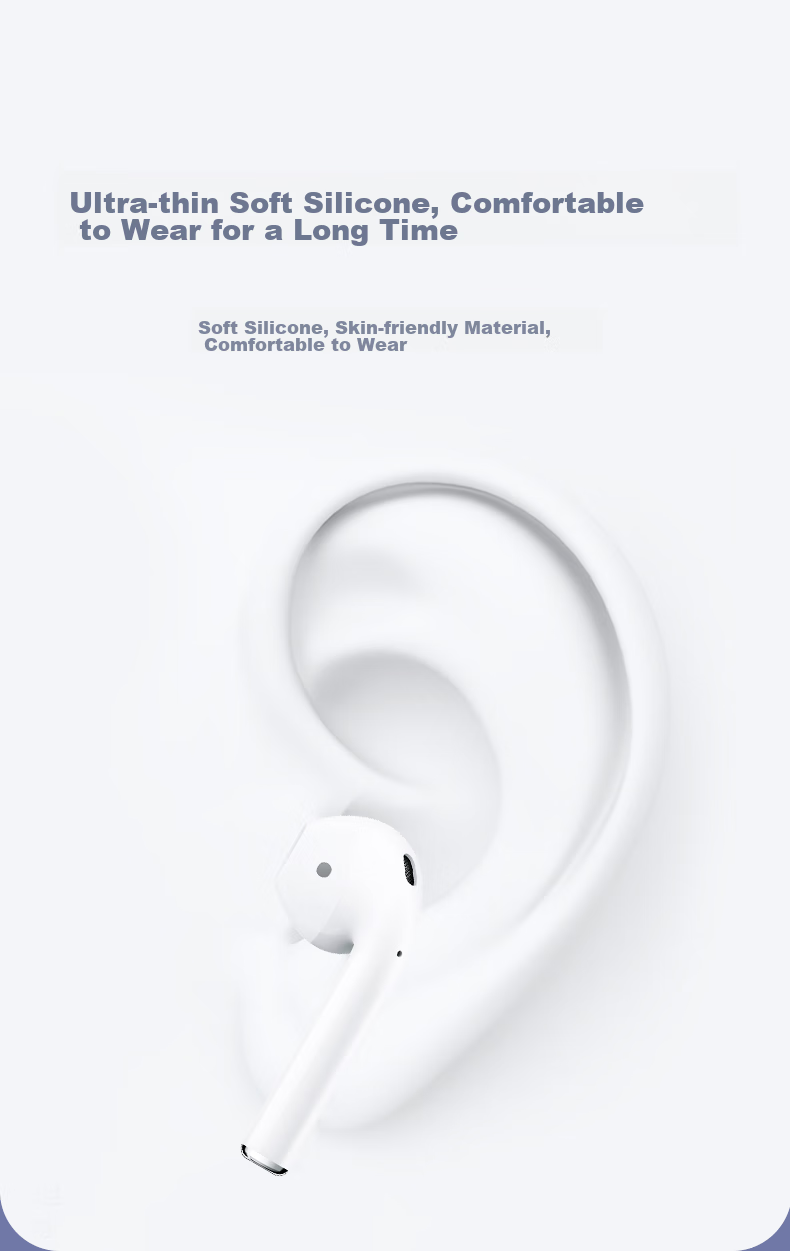 Masentek ES11 Earphone Eartip Protective Cover, Compatible with AirPods 1/2 First And Second Generation Bluetooth Headphones, Apple Pro34 Third And Fourth Generation Semi-In Earphones, Non-Slip Silicone Accessory 7
