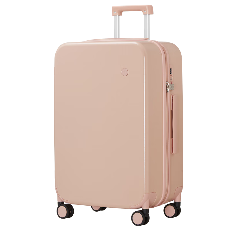 Mixi Suitcase Luggage Large Capacity Travel Case for Women with Password Lock, Light Pink 22-Inch 36