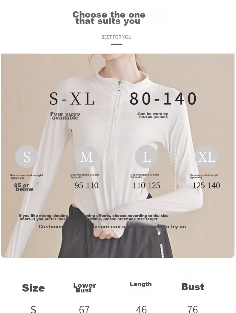 XUEXIMAN Yoga Top for Women, Long Sleeve, Half-Zip, Slim-Fit Athletic Wear, Autumn And Winter Running Quick-Dry Fitness Clothing 10