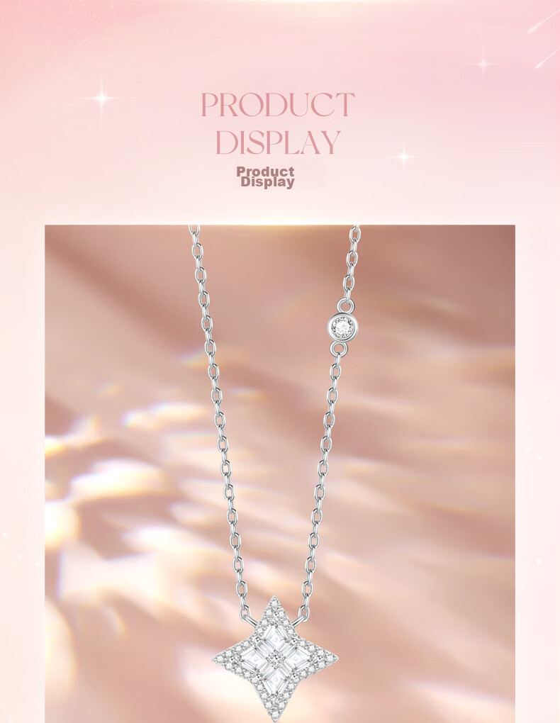 Fanci Radiant Necklace, Women's Silver Jewelry, Fashionable Accessories, Luxurious Feel, Birthday Gift for Wome 4