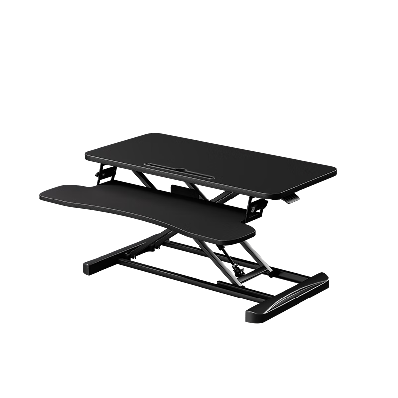 JD Original Ergonomic Height Adjustable Desk, Standing Desk Converter, Computer Lift Stand, Dual-Board Black