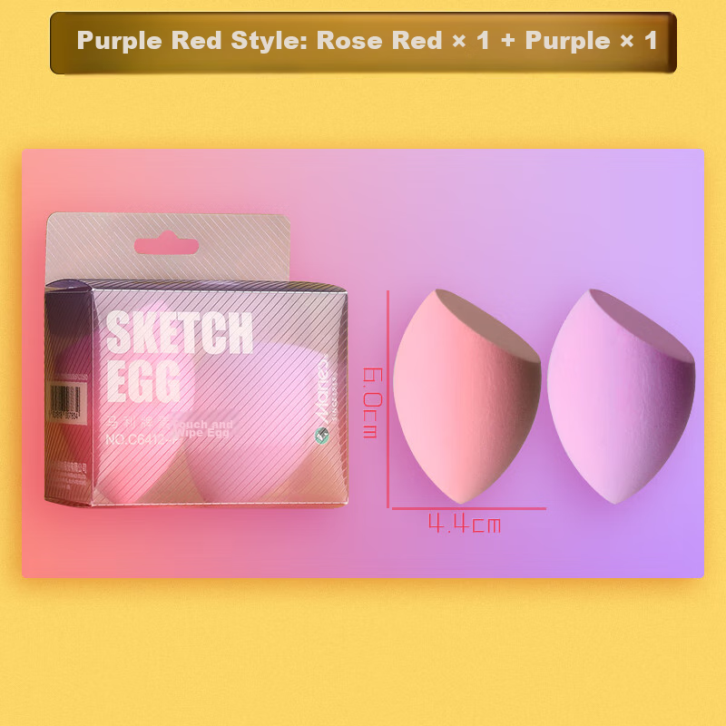 Marie's Sketch Blending Cotton Pads, Art Student Beauty Blenders, Student Sponge Erasers, Drawing Tools - Sketch Blending Pads (Pink Purple) C6412-P Two-Pack Art Sketching