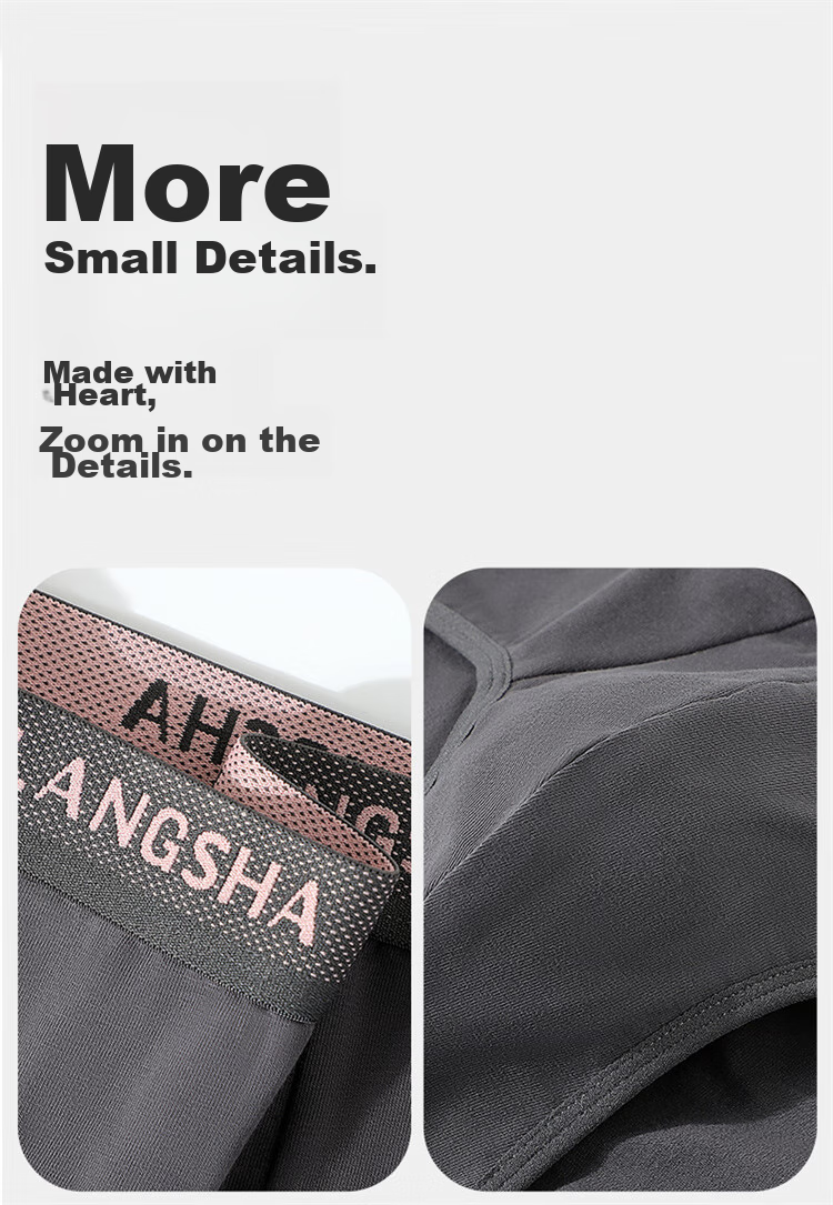 LangSha Men's Underwear, Triangle Briefs, 5A Antibacterial, Breathable, Large Size, Youth Male Shorts 14