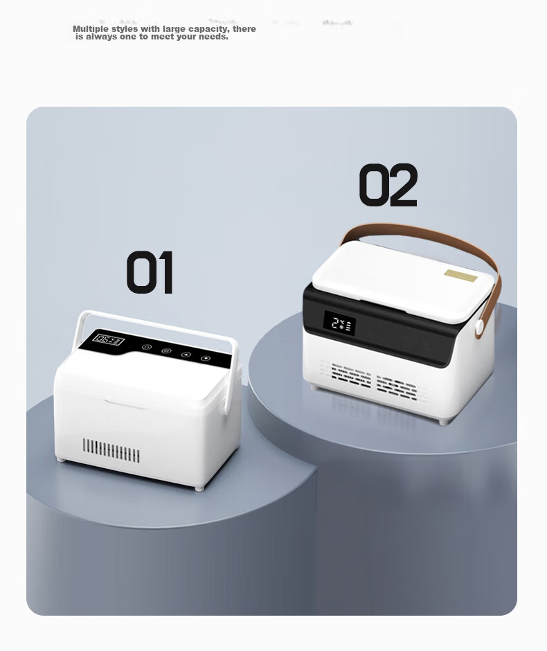 MENGXUAN Insulin Refrigerator Box, Portable Mini Fridge, Rechargeable Personal Cooling, Interferon Growth Hormone Outdoor Cooler 32