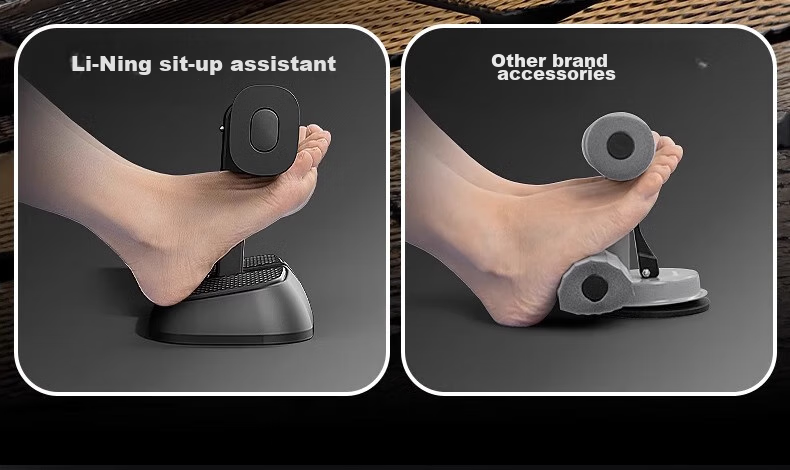 Li-Ning Children's Sit-Up Assist Device, Home Fixed Suction Cup Type, Middle School Entrance Exam Fitness Exercise Equipment, Foldable 15