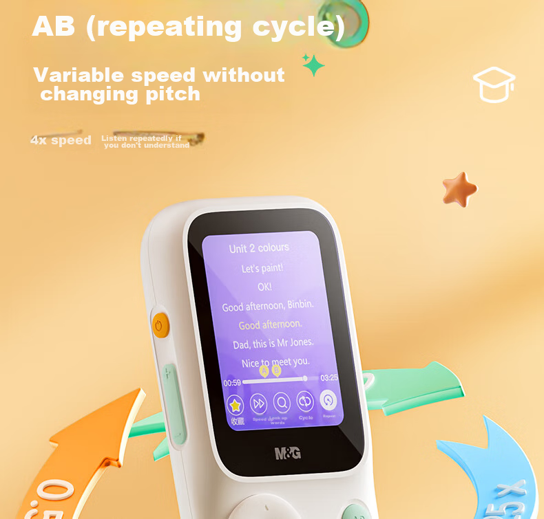M&G Stationery, English Listening Treasure, Pocket Repeater Learning Machine for English Listening, Portable Vocabulary Player, Xuan Ling Ji Listening Device, 32GB Birthday Gift 19