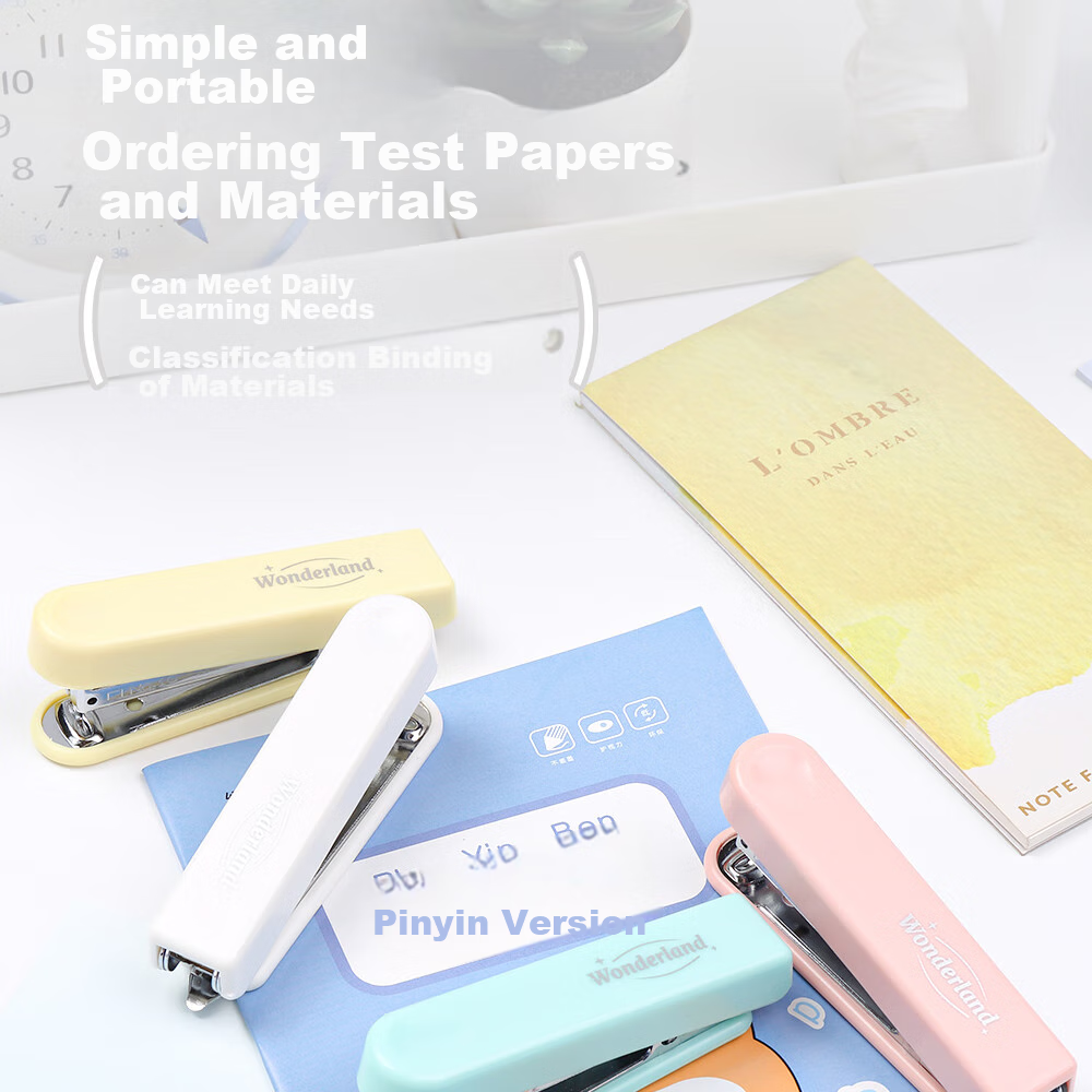 KW-Trio No. 10 Stapler, Small Size, Thumb-Pressed, Fresh And Simple Design, Mini Stapler for Students 3
