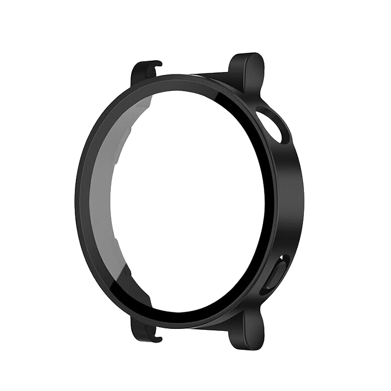 CangHua Compatible with Huawei Watch GT4 Protective Case, Integrated Screen Protector for Watch GT4, Full Coverage Tempered Glass Film, Wear-Resistant And Scratch-Proof, Black, 41mm