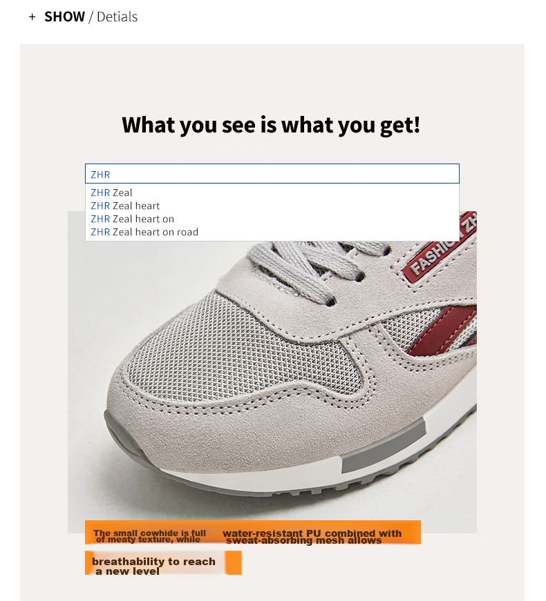 ZHR Women's Casual Shoes, Selected Cowhide Comfortable Versatile Women's Shoes, Classic INS Trendy Color-Block Sneakers for Women, Korean-Style Fashionable Lightweight Breathable Shoes for Women, AK60, Dark Gray, Size 38 9