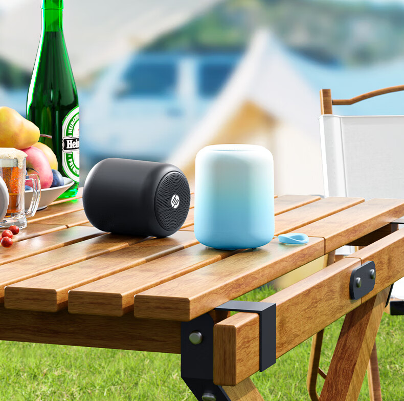 HP S07 Plus Bluetooth Speaker, Desktop Laptop Mobile Phone Subwoofer, Portable Outdoor Mini Desktop Wireless Speaker, Rouge Pink 9