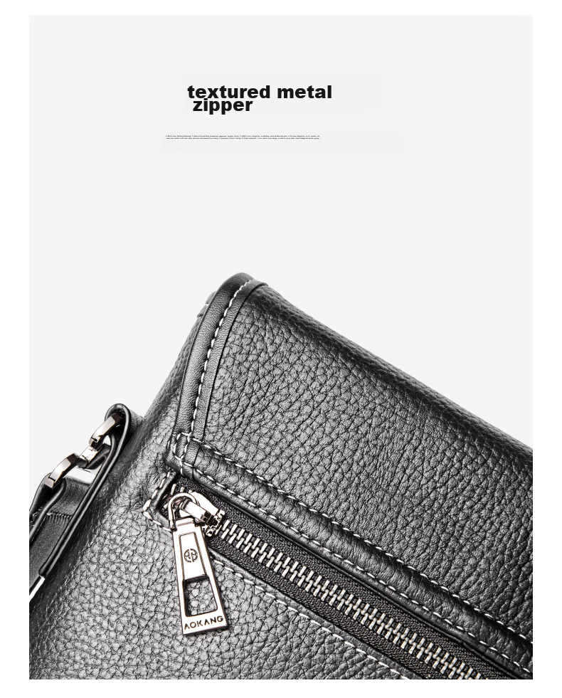 Aokang Shoulder Bag for Men, Vertical Style, Japanese Character Pattern, British Leather Crossbody Briefcase, Birthday Gift for Husband 6