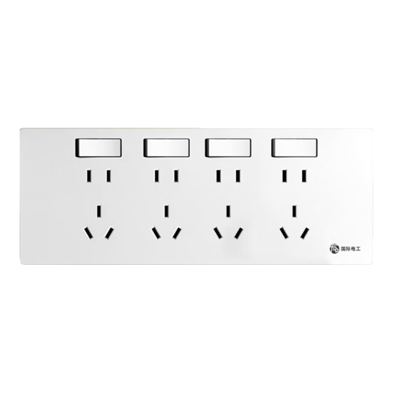 FDD Concealed Expandable Socket, 86-Type Converter, Extended Socket Panel, One Switch with Five Holes, One-To Conversion [White - 28 Holes] Right Expansion + Independent Switch