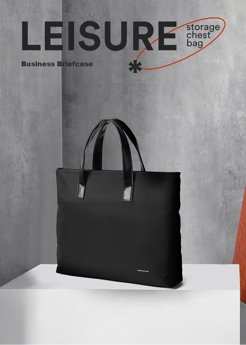 MEXICAN Men's Briefcase, Business Handbag, Office Travel Lawyer Bag, Large Capacity Casual Laptop Bag, 14 Inches 1