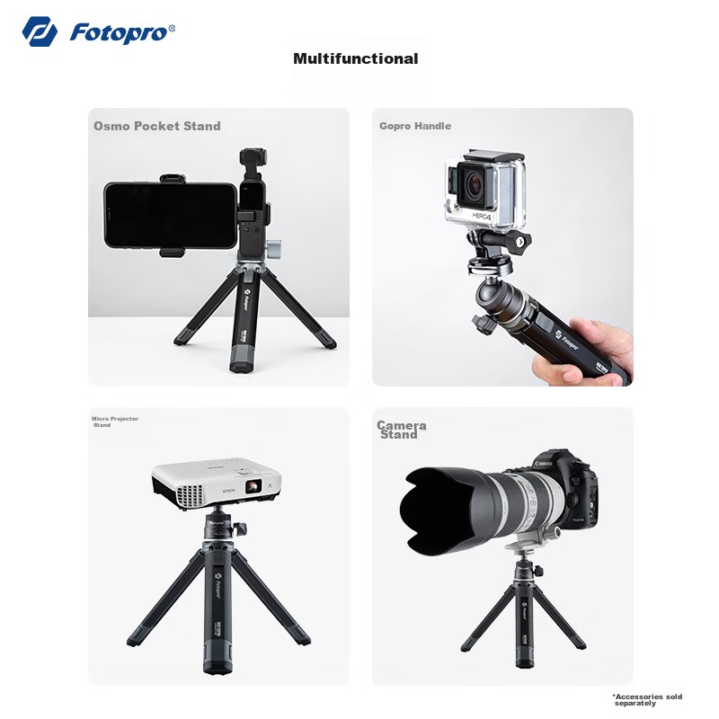 Штатив Fotopro SY-390+p, настольный, алюминиевый сплав, черный