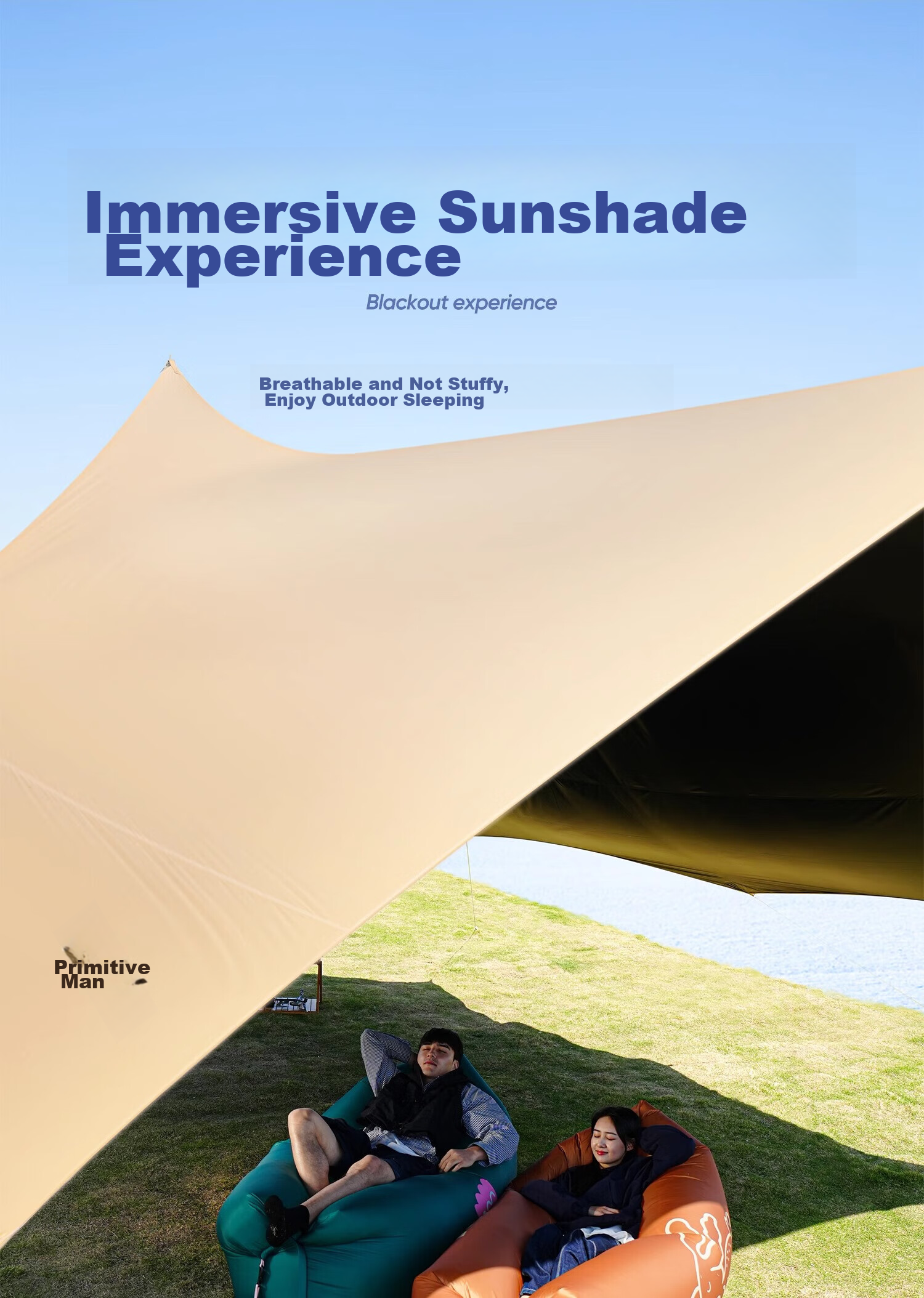 The Primitive Vinyl Canopy Tent, Outdoor Camping Equipment Set, Wild Camping Picnic Sun Protection, Octagonal Butterfly-Shaped Sunshade 13