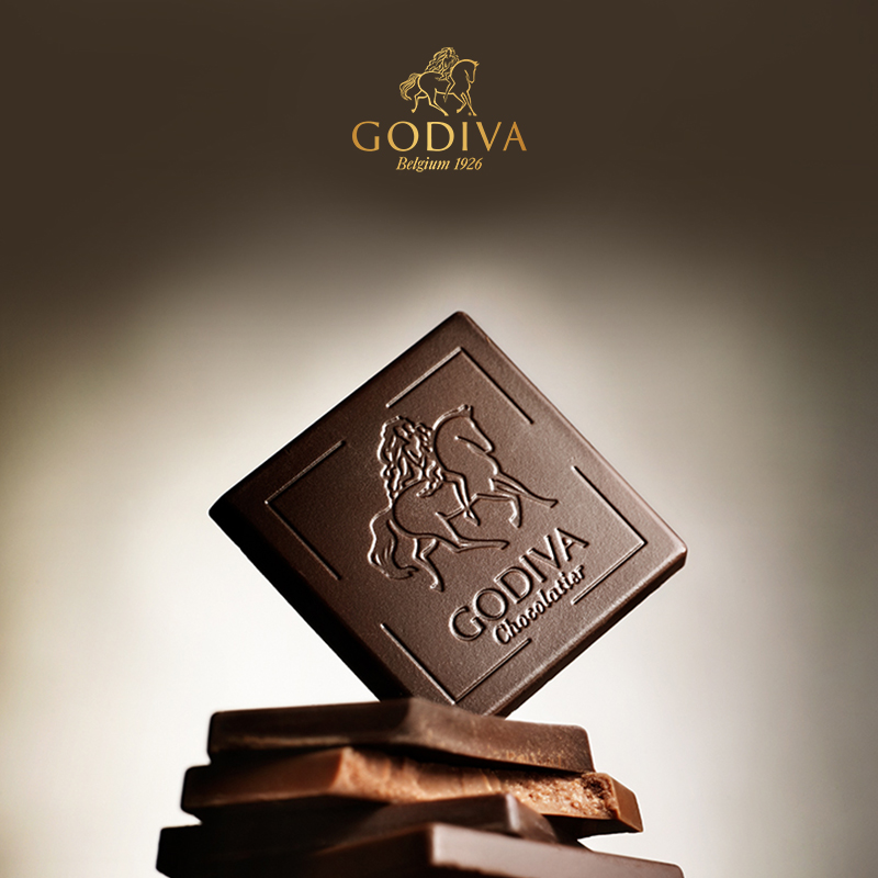 歌帝梵（Godiva）经典混合口味巧克力可可4片装20g 办公室下午茶 休闲零食糖果